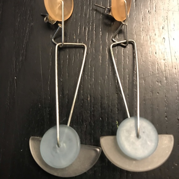 Retro 80’s drop earrings - Picture 4 of 4